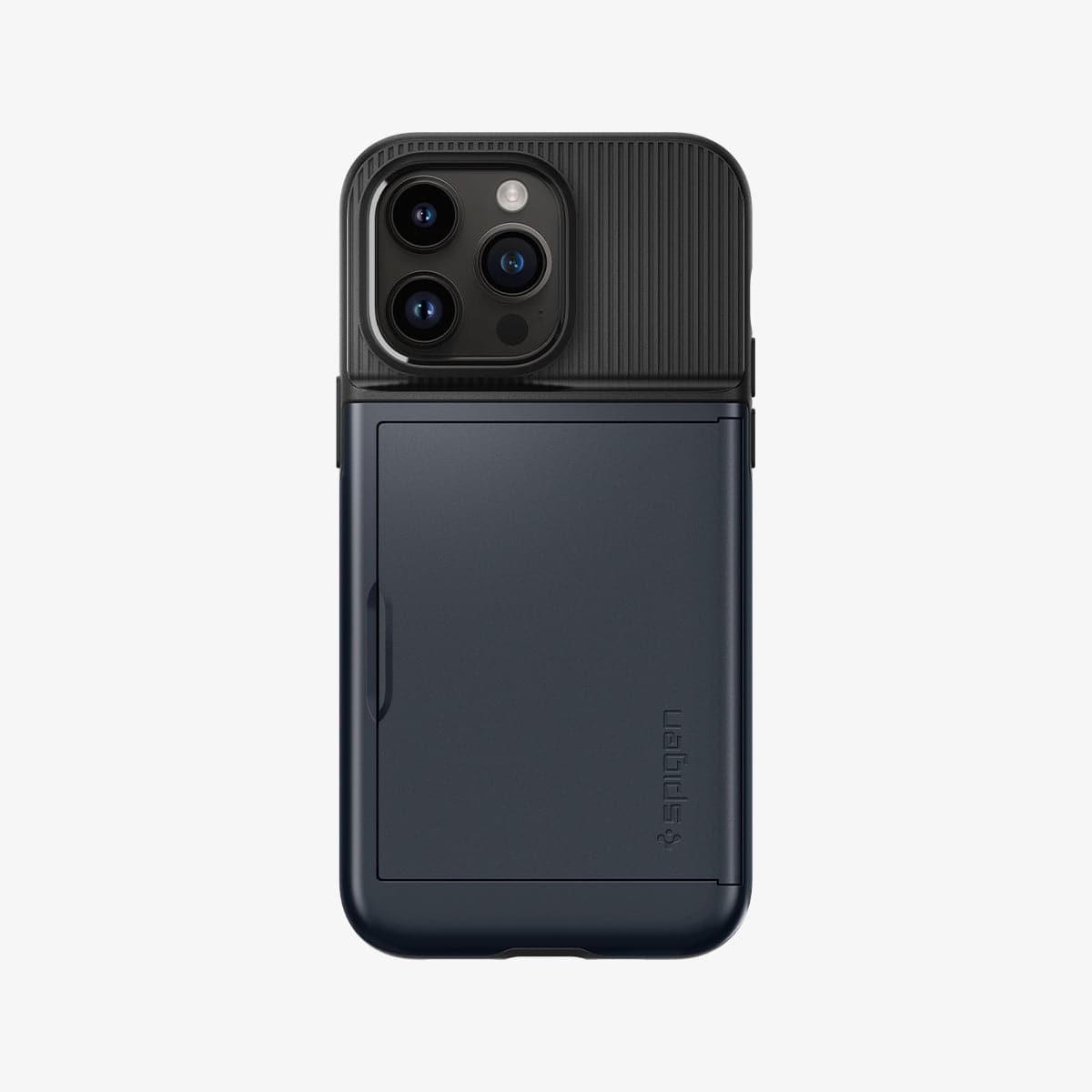 iPhone 14 Pro Kılıf, Spigen Slim Armor CS Wallet Metal Slate