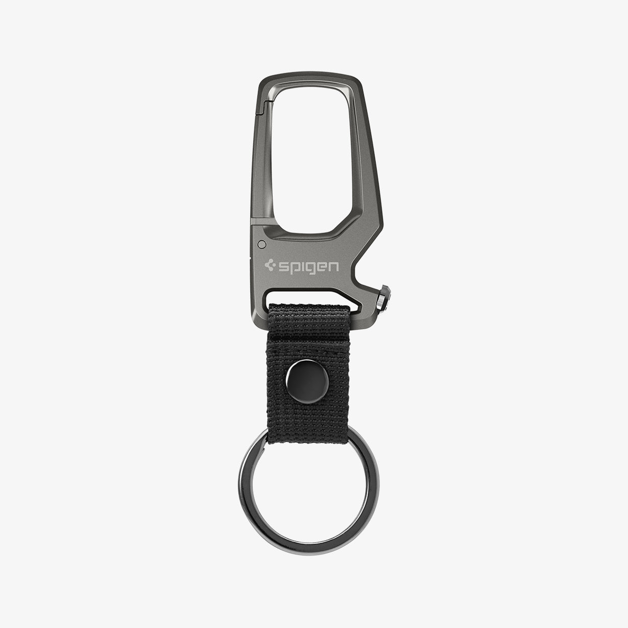 Spigen Carabiner Anahtarlık / Şişe Açacağı Klipsi Kancası Gunmetal