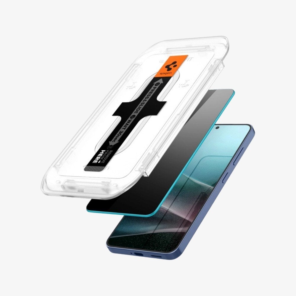 Spigen Galaxy S25 / S24 Hayalet Cam Ekran Koruyucu Kolay Kurulum Glas.tR EZ Fit Privacy HD (2 Adet)