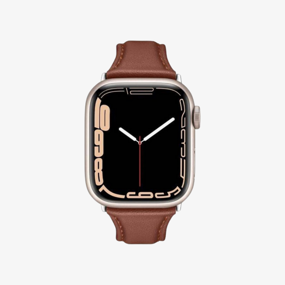 Spigen Ciel by Cyrill Apple Watch 42mm Seri 11/10 - 41mm Seri 9/8/7 - 40mm Seri SE2/SE/6/5/4 Kordon Kayış Kajuk Band Chestnut