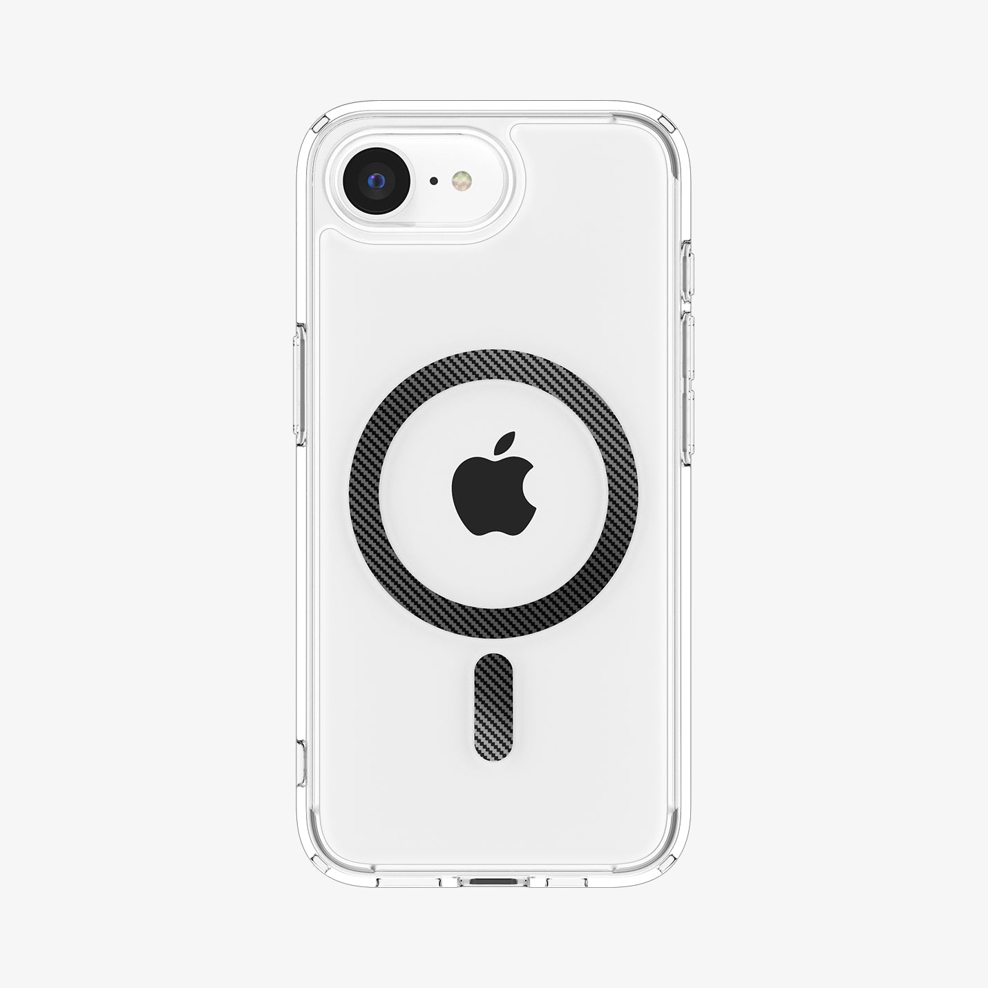 Spigen iPhone 16e Kılıf Ultra Hybrid MagFit MagSafe Özellikli Clear Carbon Fiber