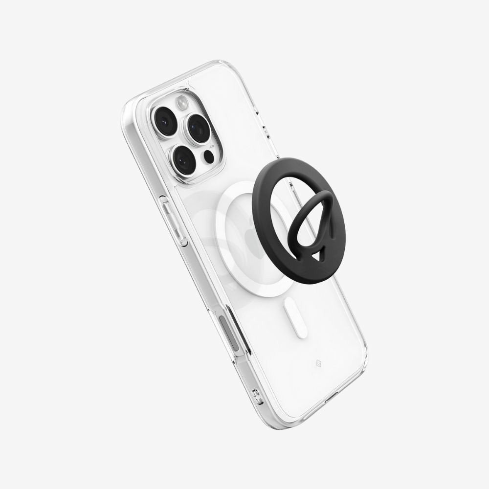 Spigen MagFit Dual Pop iPhone için Manyetik Telefon Tutucu MagSafe özellikli Ring Black