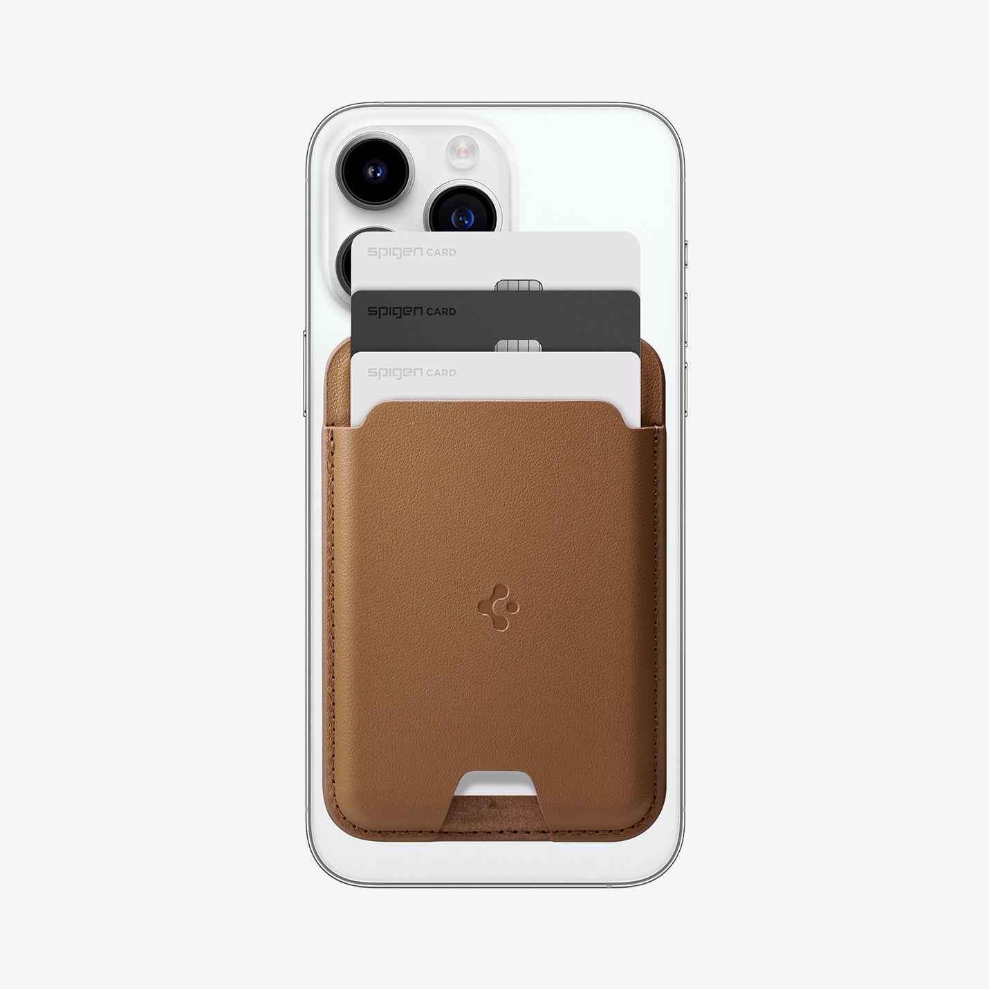 Spigen MagSafe ile Uyumlu 3 Kart Hazneli Cüzdan (iPhone 15/14/13/12 Serisi için) Valentinus Wallet