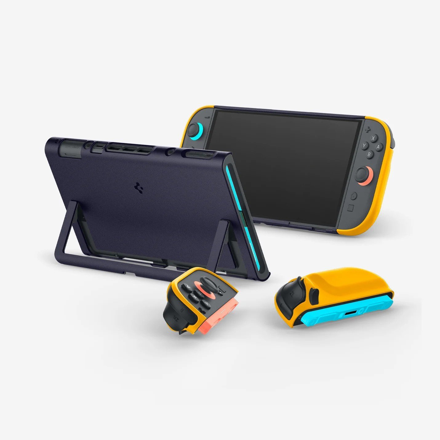 Spigen Nintendo Switch 2 Stand özellikli Kılıf Nano Pop Blueberry Navy