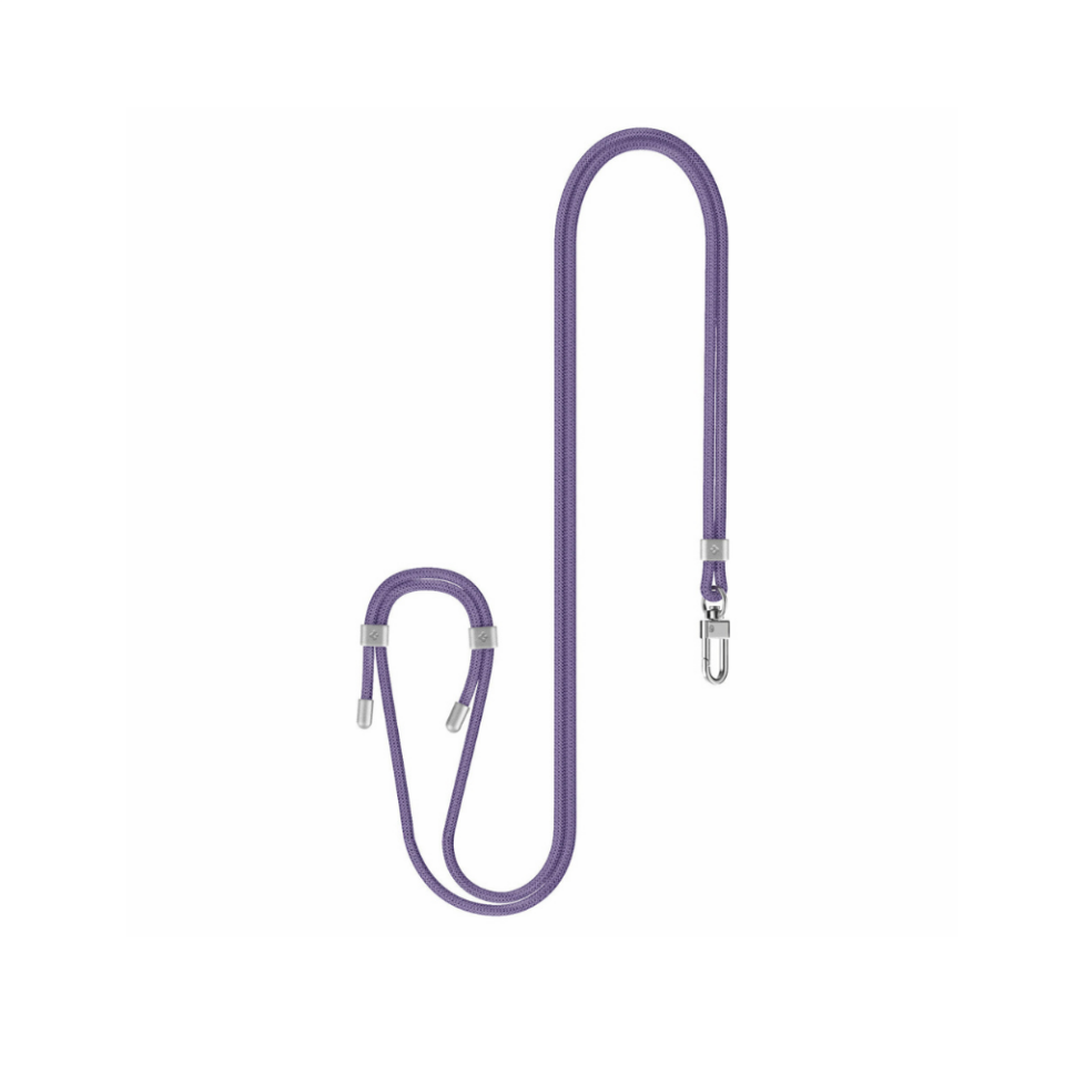 Spigen Cross Body Strap v2 Boyun Askı ipi ConTag Tutucu Aparat / IP Soketli Kılıflar ile Uyumlu Deep Purple
