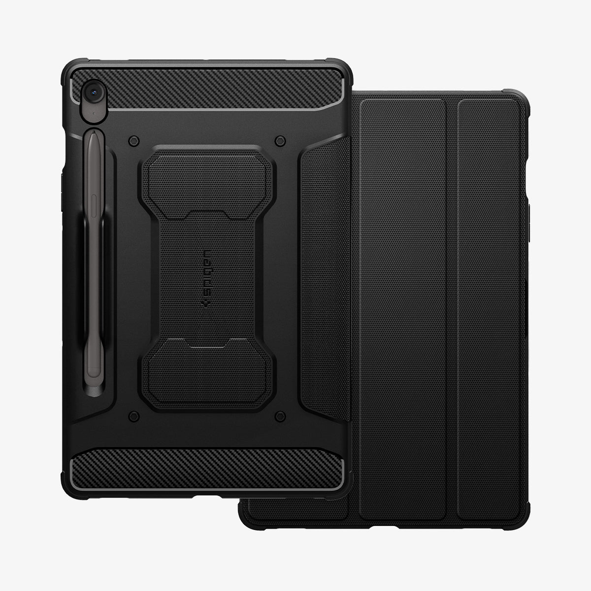 Spigen Galaxy Tab S10 FE Plus Kılıf Rugged Armor Pro Black