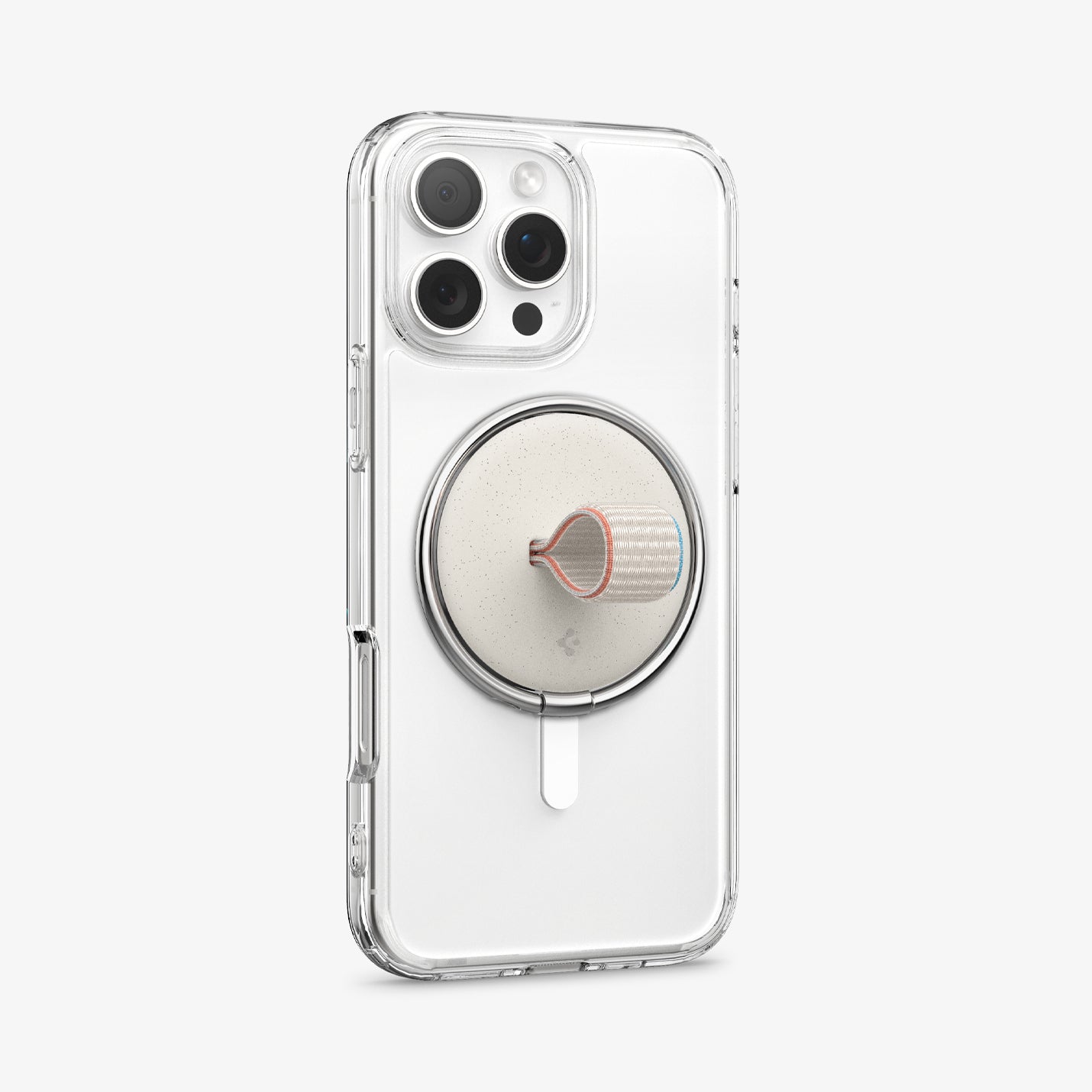 Spigen MagFit O-Mag iPhone için Manyetik Telefon Tutucu MagSafe özellikli Ring Dune Beige