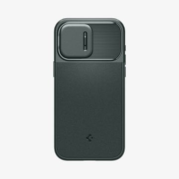 iPhone 15 Pro Kılıf, Spigen Optik Armor MagFit (MagSafe Uyumlu) Abyss Green