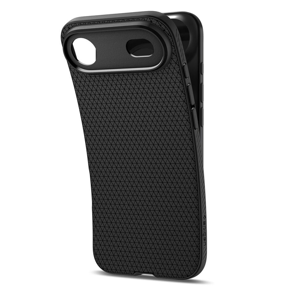 Spigen iPhone Air ince Kılıf Liquid Air Hava Kanalı Teknolojisi™ Askeri Sınıf Koruma Dokulu Yüzey Kapak Matte Black