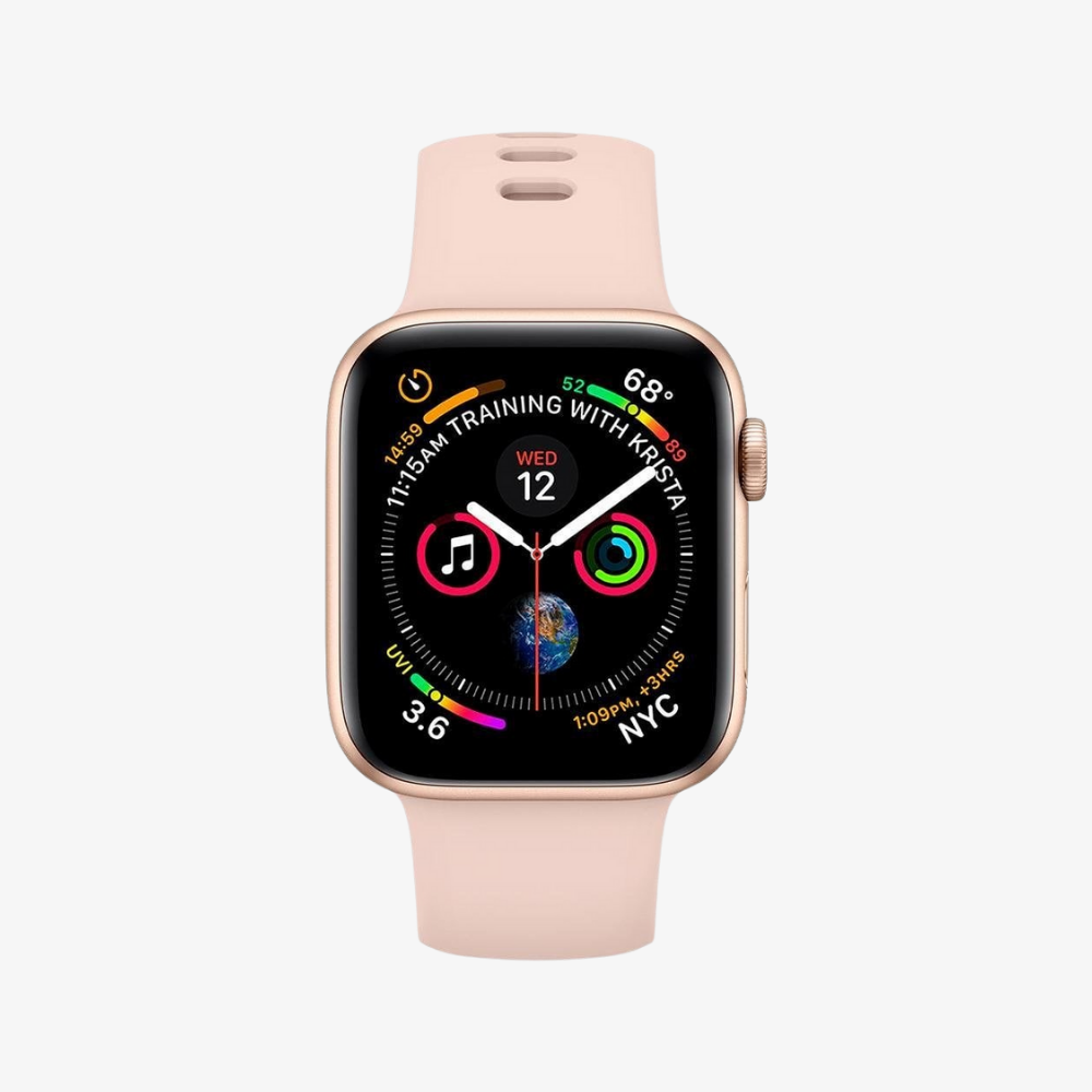 Spigen Apple Watch 49mm Ultra 2/1 - 46mm Seri 10 - 45mm Seri 9/8/7 - 44mm Seri SE2/SE/6/5/4 Kordon Kayış Band Air Fit Rose Gold