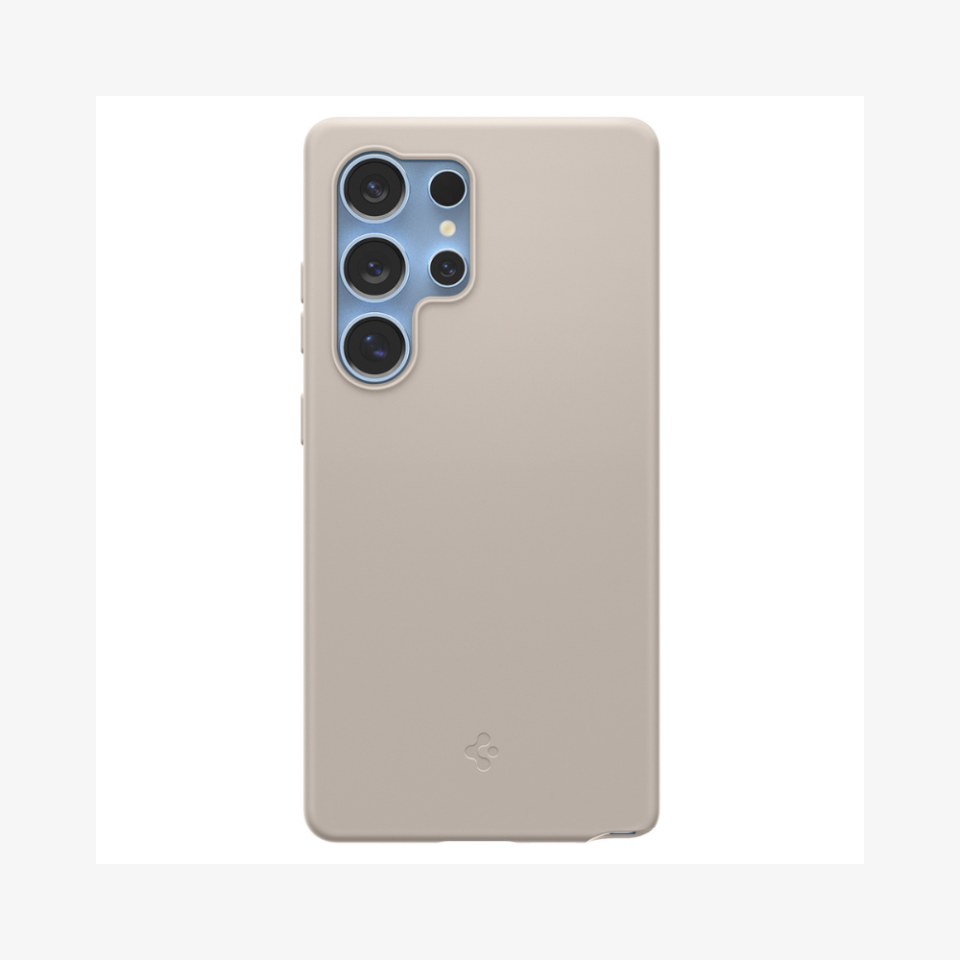 Spigen Galaxy S25 Ultra Kılıf Silicone Fit (Silikon) MagFit Özellikli Natural Titanium