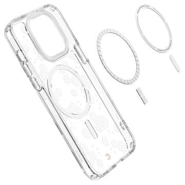 Spigen Ciel by CYRILL iPhone 14 Pro Max Kılıf Cecile Mag MagSafe Özellikli White Daisy