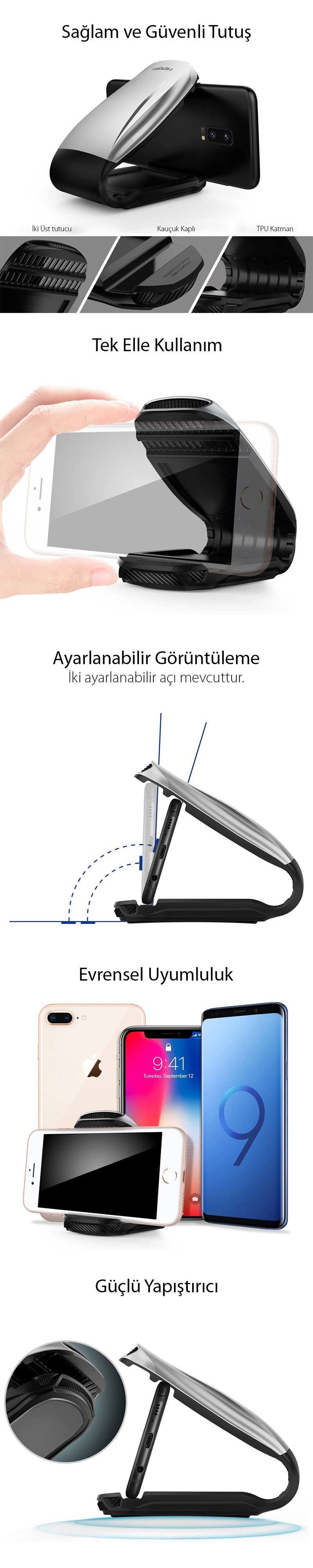 Universal Araç Tutacağı, Spigen Kuel S402 Turbulence Spigen