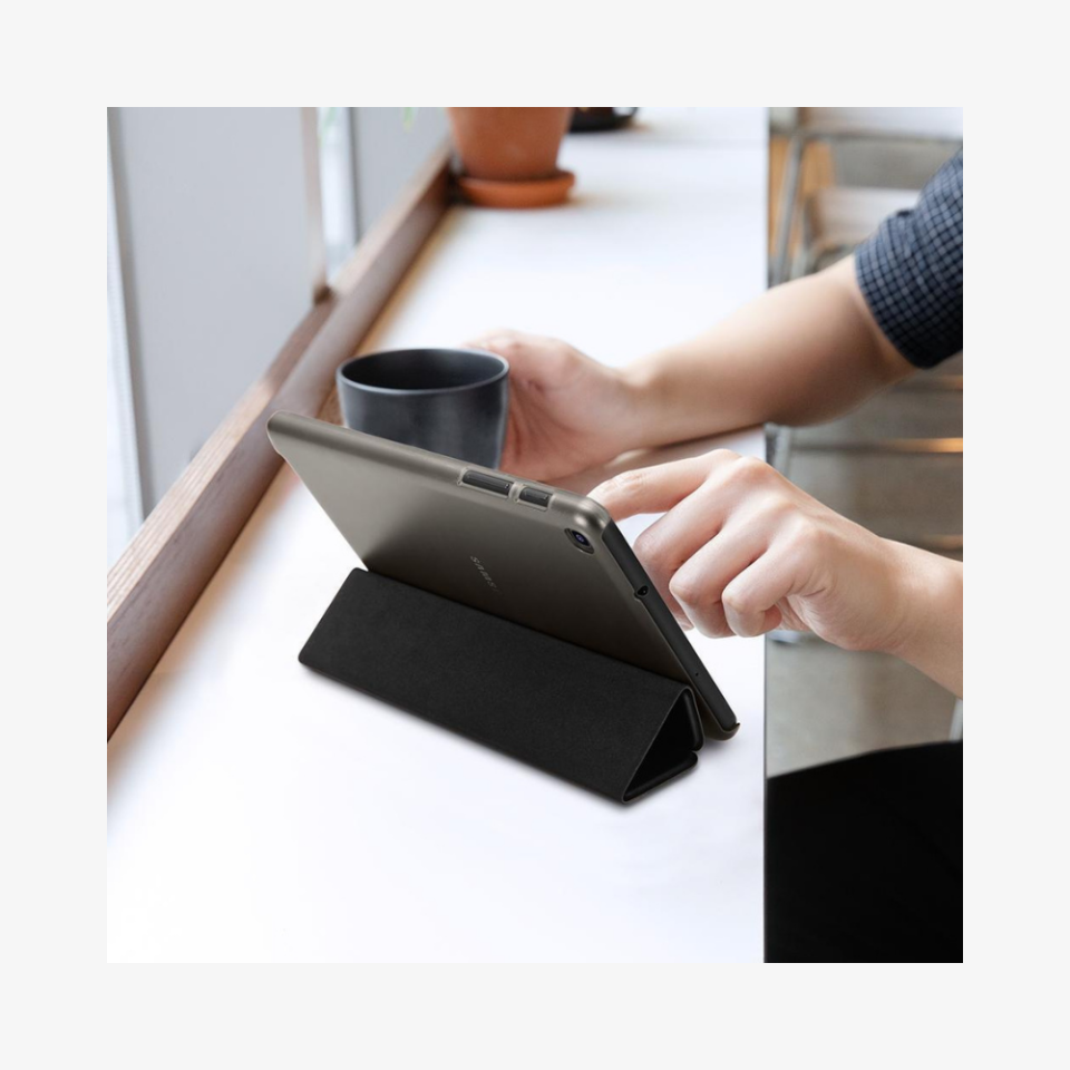Galaxy Tab A 8.0 S Pen (2019) Kılıf, Spigen Smart Fold Black