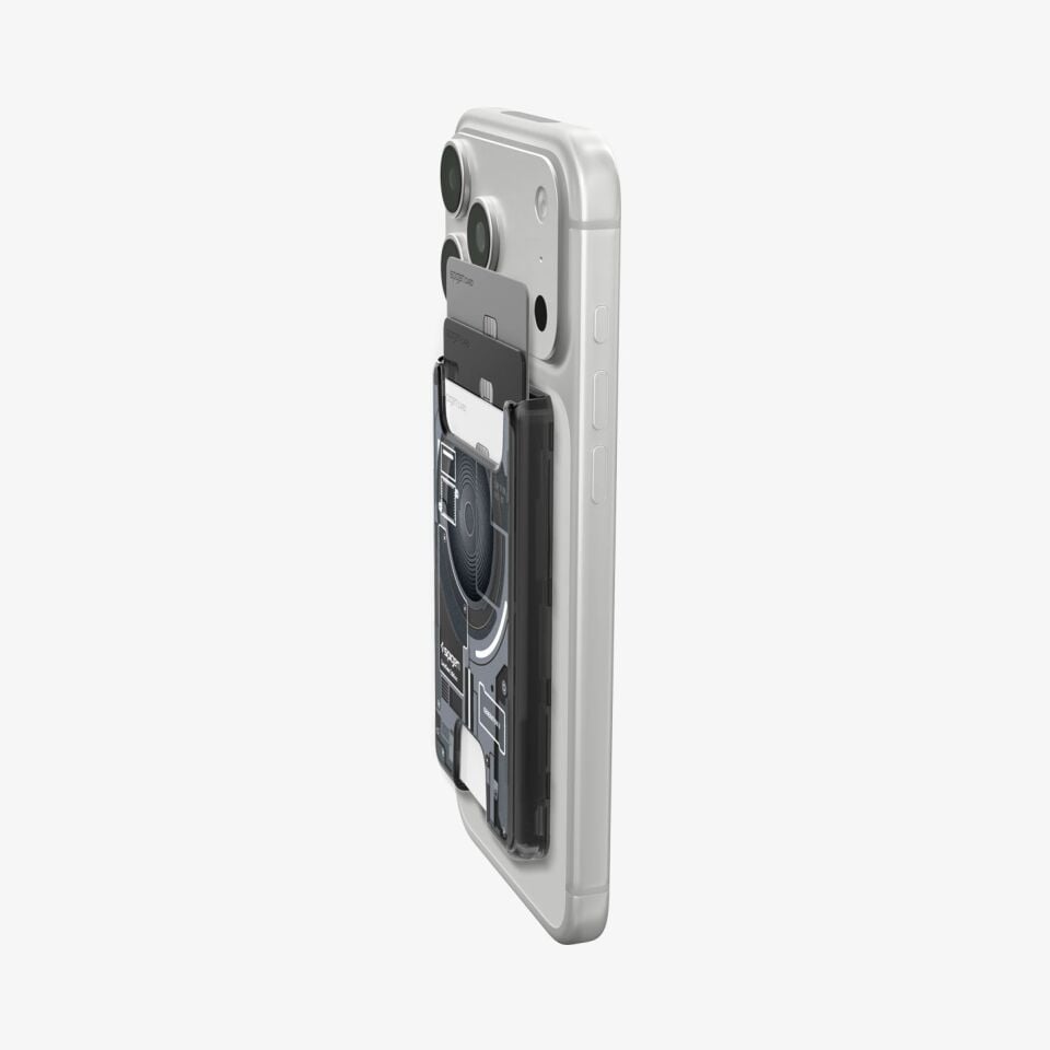 Spigen Apple iPhone için MagSafe Özellikli 4 Kartlı Manyetik Cüzdan Ultra Hybrid v2