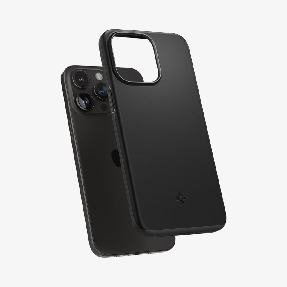iPhone 15 Pro Kılıf, Spigen Thin Fit Black