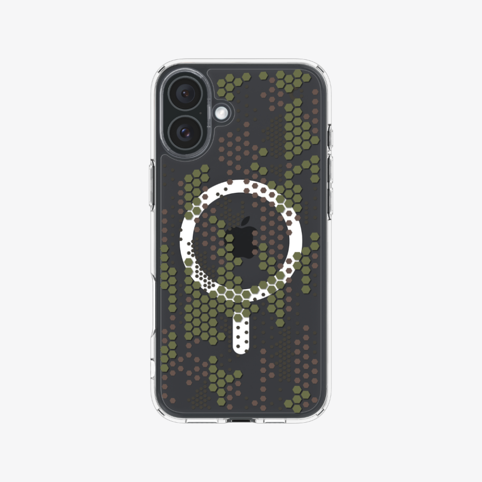 Spigen iPhone 16 Kılıf Ultra Hybrid MagFit MagSafe Özellikli Digital Camo