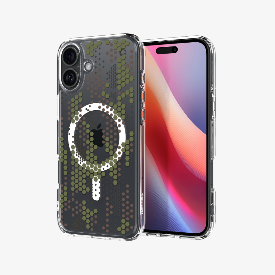 Spigen iPhone 16 Kılıf Ultra Hybrid MagFit MagSafe Özellikli Digital Camo