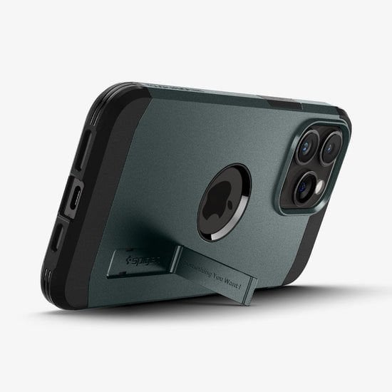 iPhone 15 Pro Kılıf, Spigen Tough Armor Magfit (Magsafe Uyumlu) Abyss Green