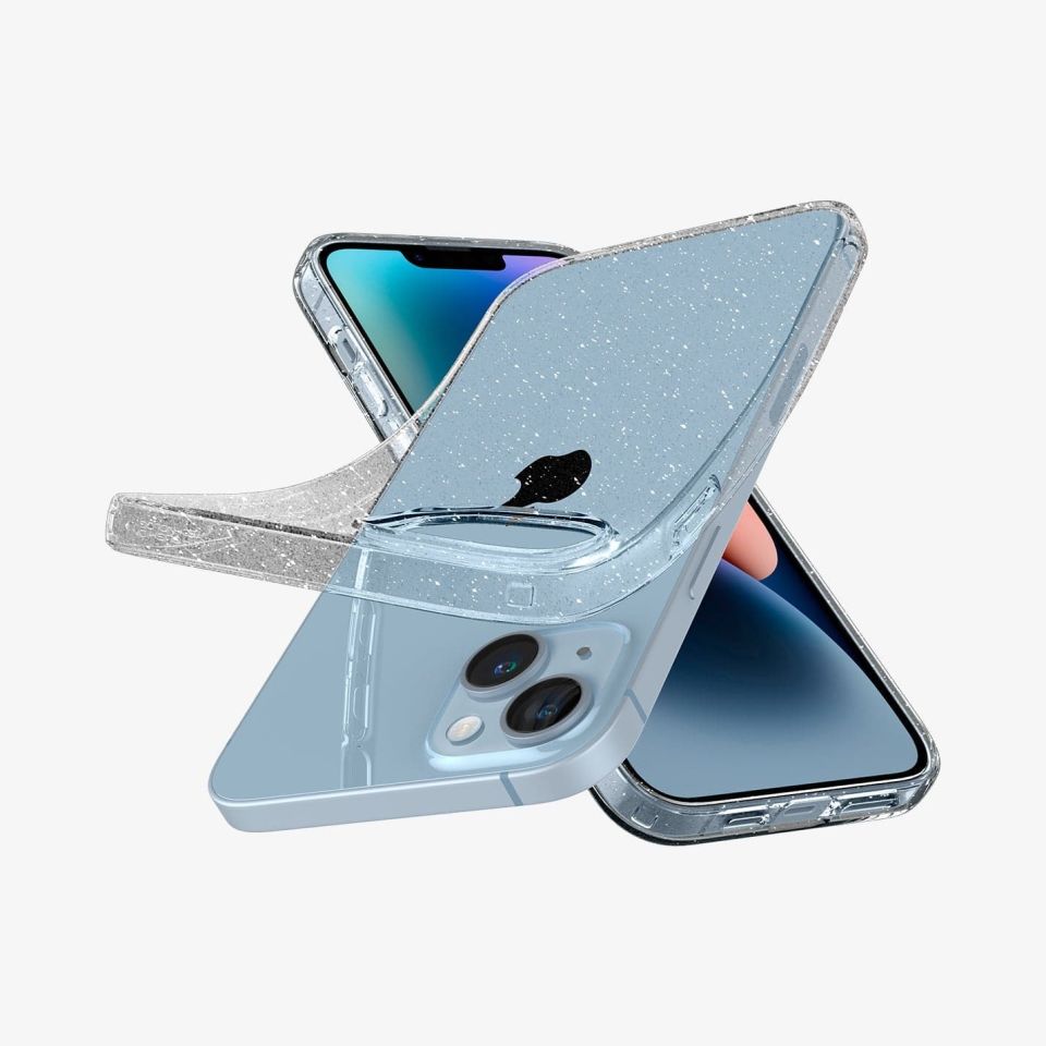 iPhone 14 / iPhone 13 Kılıf, Spigen Liquid Crystal Glitter Crystal Quartz