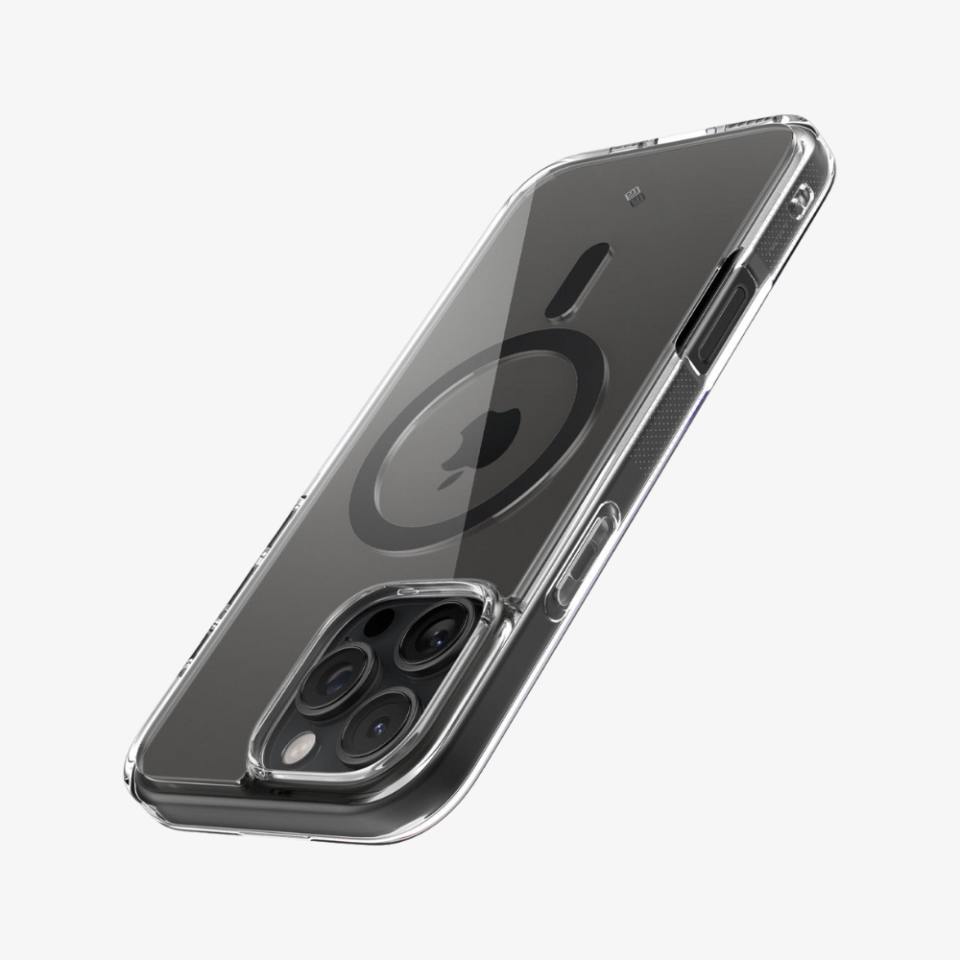 Spigen Caseology iPhone 16 Pro Kılıf Capella Mag MagSafe Özellikli Clear Charcoal