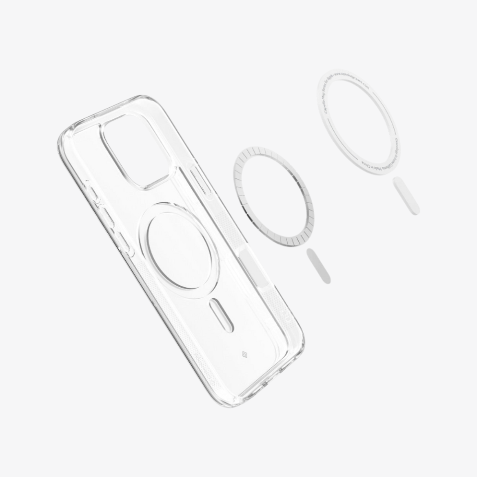 Spigen Caseology iPhone 16 Pro Kılıf Capella Mag MagSafe Özellikli Clear Charcoal