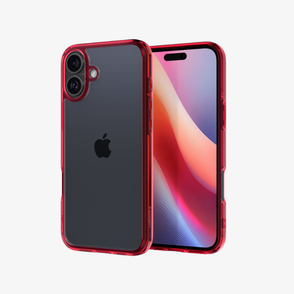 Spigen iPhone 16 Kılıf Ultra Hybrid Red Crystal