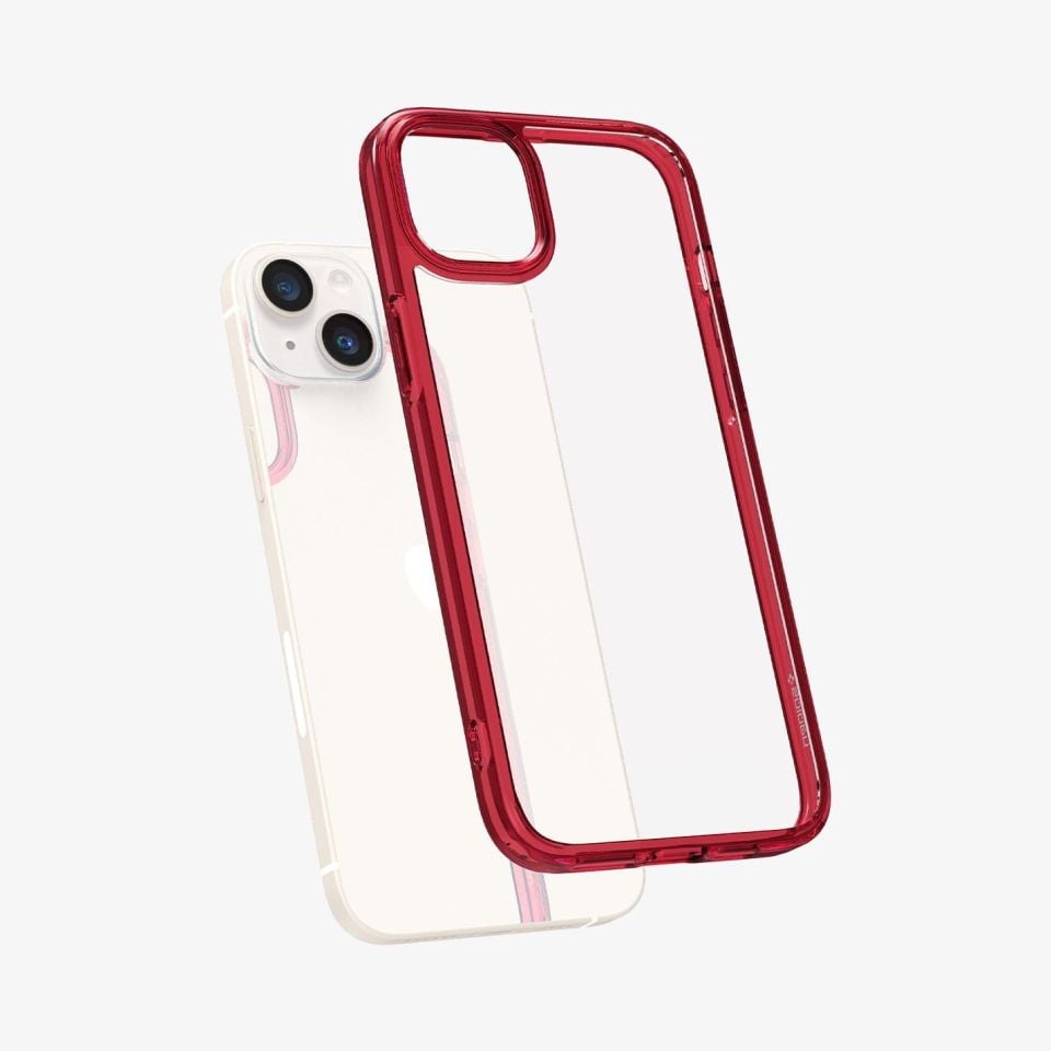 iPhone 14 / iPhone 13 Kılıf, Spigen Ultra Hybrid Red Crystal