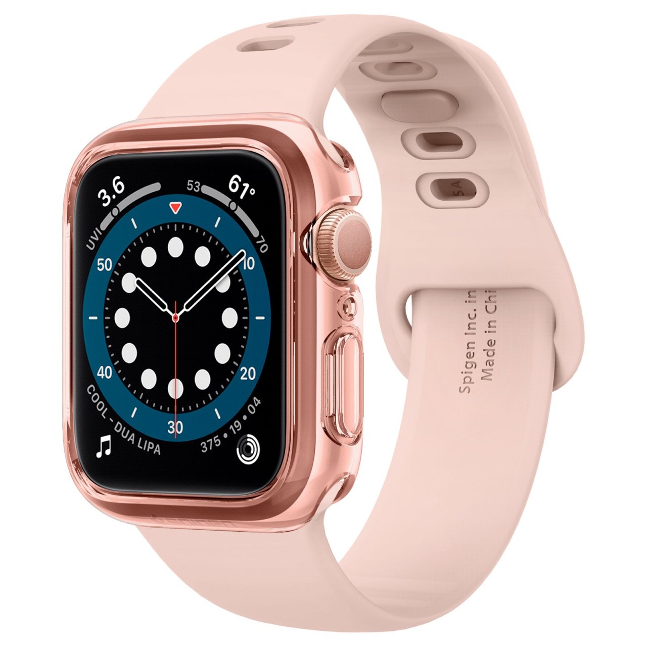 Spigen Apple Watch 40mm (Seri SE2/6/SE/5/4) Kılıf Ultra Hybrid Rose Crystal