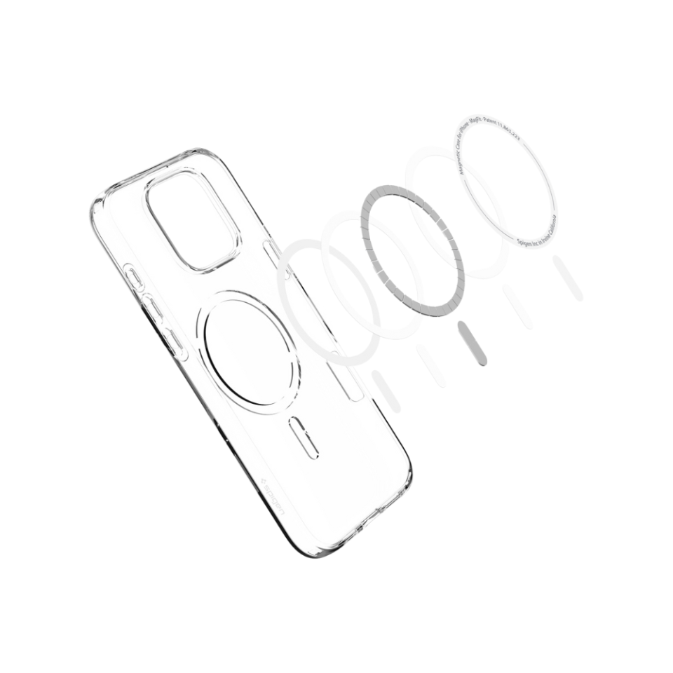 Spigen iPhone 16 Pro Max Kılıf Liquid Crystal MagFit MagSafe Özellikli Crystal Clear