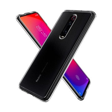Xiaomi Mi 9T/Mi 9T Pro Kılıf, Spigen Ultra Hybrid Crystal Clear
