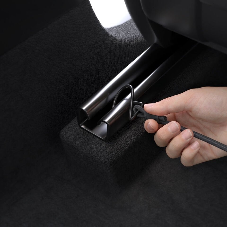 Spigen Pet Car Backseat Barrier Araç içi Evcil Hayvan Arka Koltuk Bariyeri ve Koruyucu Ayırıcı / File Tasarım / Çizik ve Tüy Koruması / Güvenli Sabitleme Sistemi Black PS200 - ACP11156