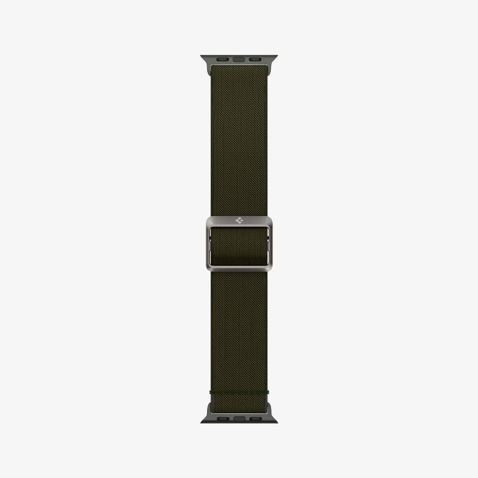 Spigen Apple Watch 49mm Ultra 2/1 - 46mm Seri 10 - 45mm Seri 9/8/7 - 44mm Seri SE2/SE/6/5/4 Kordon Kayış Band Lite Fit Khaki