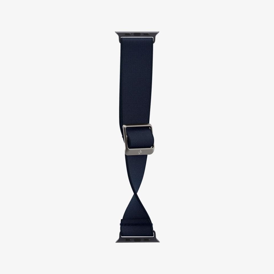 Spigen Apple Watch 49mm Ultra 2/1 - 46mm Seri 10 - 45mm Seri 9/8/7 - 44mm Seri SE2/SE/6/5/4 Kordon Kayış Band Lite Fit Navy