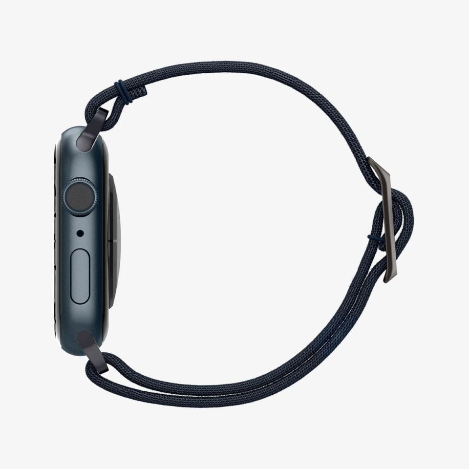 Spigen Apple Watch 49mm Ultra 2/1 - 46mm Seri 10 - 45mm Seri 9/8/7 - 44mm Seri SE2/SE/6/5/4 Kordon Kayış Band Lite Fit Navy