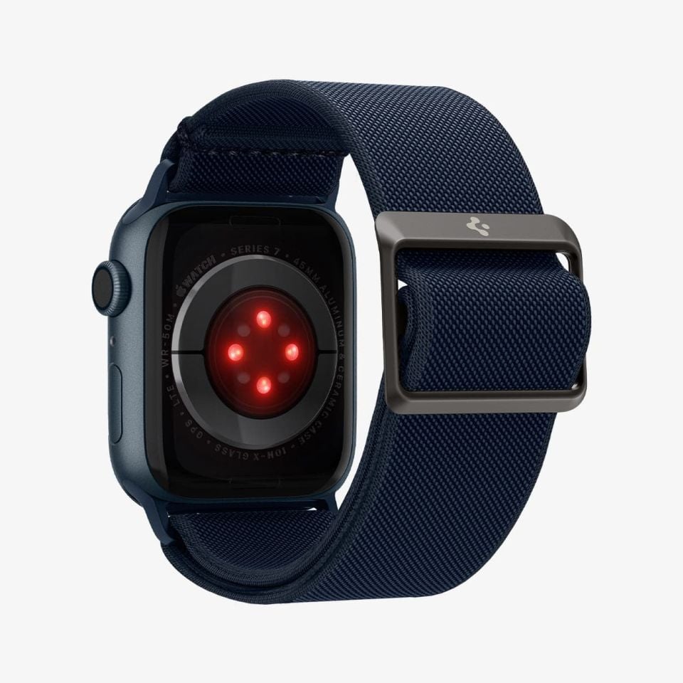 Spigen Apple Watch 49mm Ultra 2/1 - 46mm Seri 10 - 45mm Seri 9/8/7 - 44mm Seri SE2/SE/6/5/4 Kordon Kayış Band Lite Fit Navy