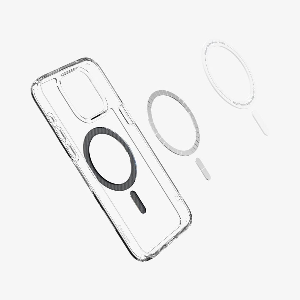 iPhone 15 Pro Kılıf, Spigen Ultra Hybrid Magfit (Magsafe Uyumlu) Carbon Fiber
