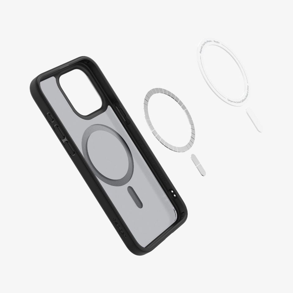 iPhone 15 Pro Kılıf, Spigen Ultra Hybrid Magfit (Magsafe Uyumlu) Frost Black
