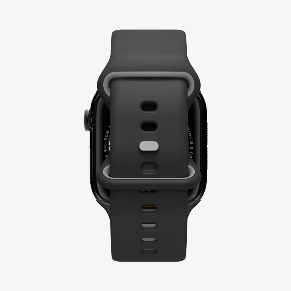 Spigen Apple Watch 42mm Seri 11/10 - 41mm Seri SE3/9/8/7 - 40mm Seri SE2/SE/6/5/4 ile Uyumlu Kordon Kayış Nano Pop Black Sesame