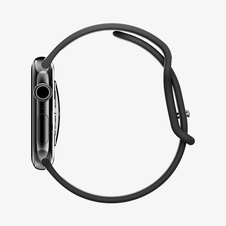 Spigen Apple Watch 42mm Seri 11/10 - 41mm Seri SE3/9/8/7 - 40mm Seri SE2/SE/6/5/4 ile Uyumlu Kordon Kayış Nano Pop Black Sesame