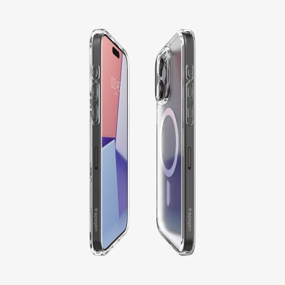iPhone 15 Pro Kılıf, Spigen Ultra Hybrid Magfit (Magsafe Uyumlu) Frost Clear