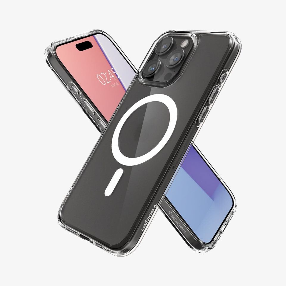 iPhone 15 Pro Kılıf, Spigen Ultra Hybrid Magfit (Magsafe Uyumlu) Frost Clear