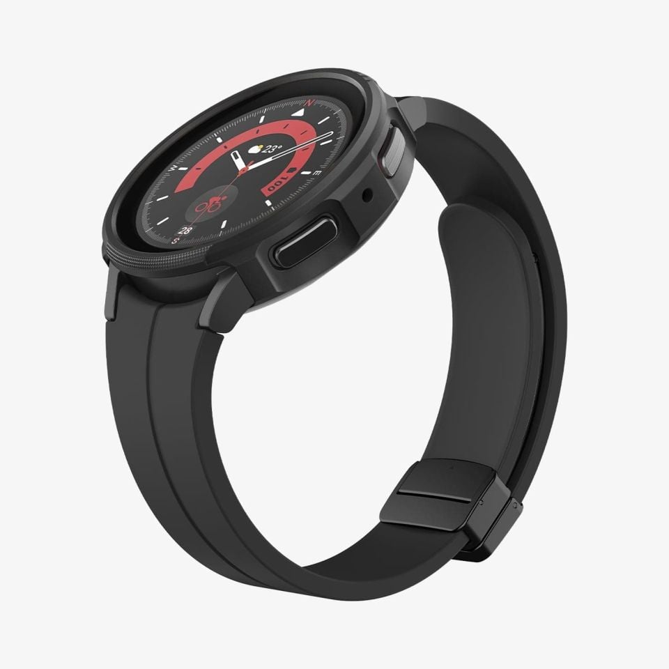 Galaxy Watch 5 Pro (45mm) Kılıf, Spigen Liquid Air Matte Black