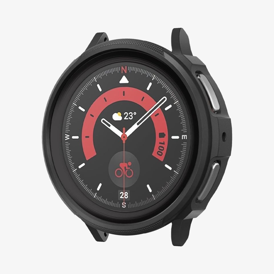 Galaxy Watch 5 Pro (45mm) Kılıf, Spigen Liquid Air Matte Black