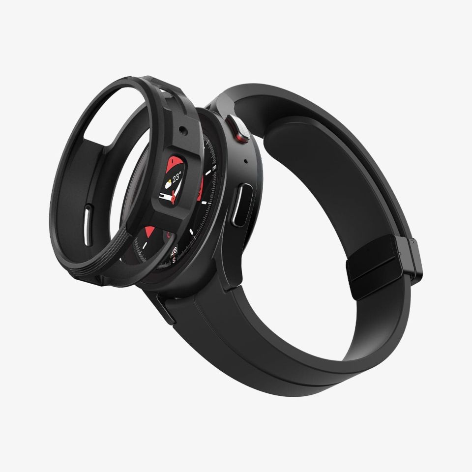Galaxy Watch 5 Pro (45mm) Kılıf, Spigen Liquid Air Matte Black