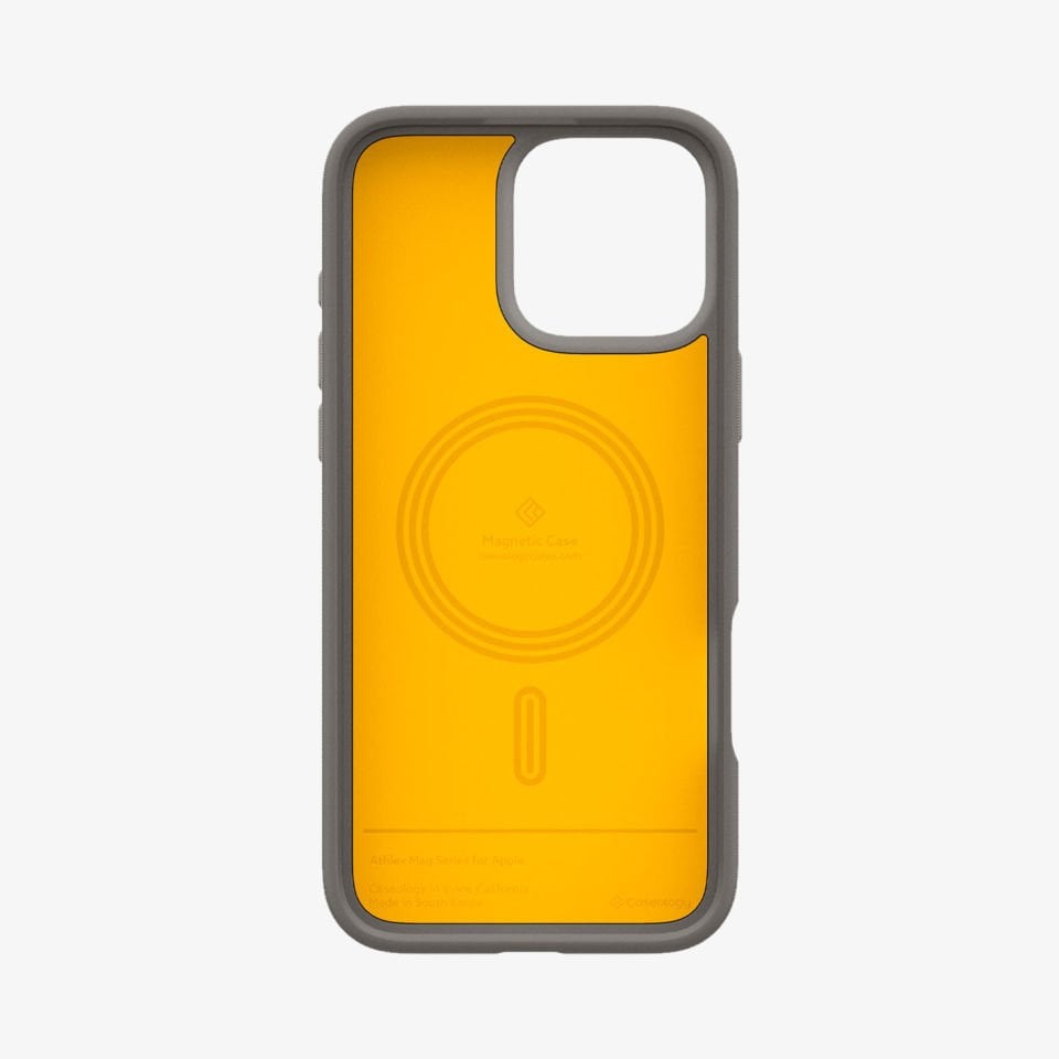Spigen Caseology iPhone 16 Pro Max Kılıf Athlex Mag MagSafe Özellikli Active Gray