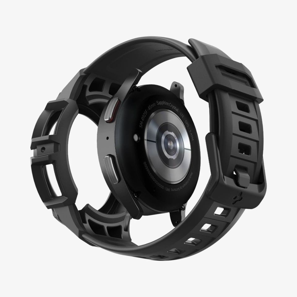 Spigen Galaxy Watch 5 Pro (45mm) Kılıf & Kordon Kayış Rugged Armor Pro Black