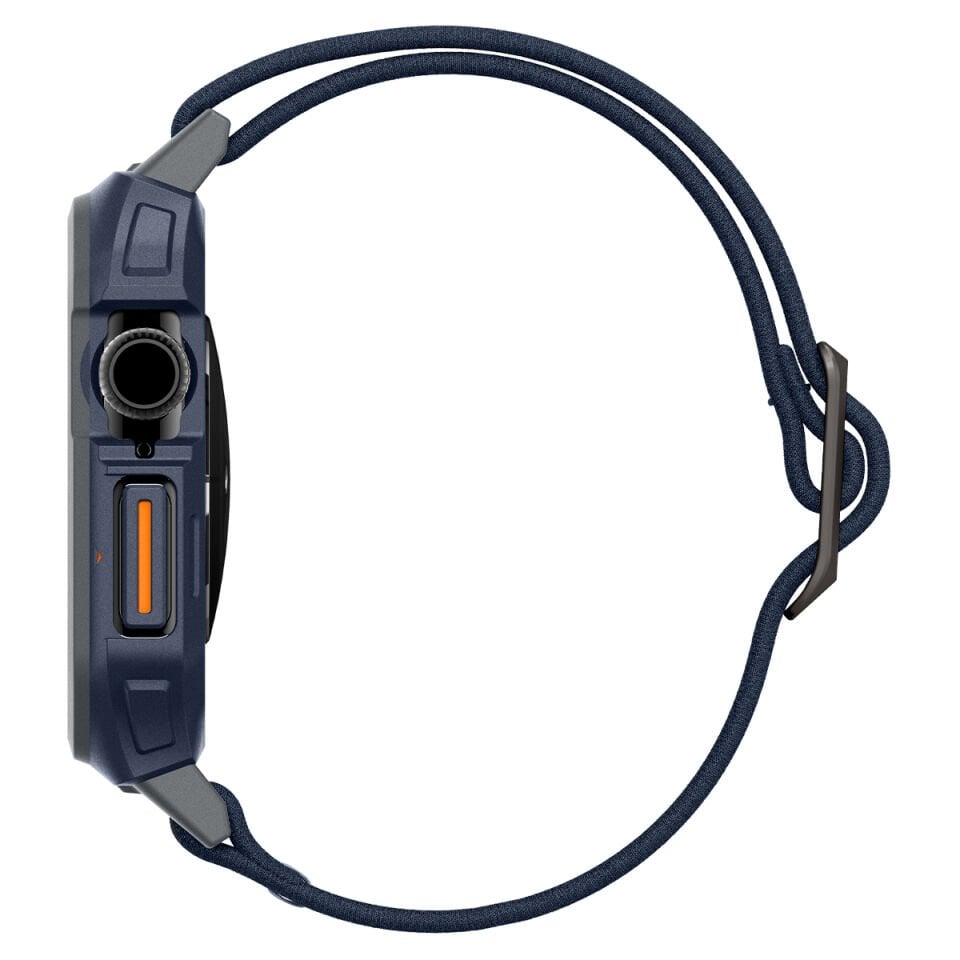 Spigen Apple Watch 46mm Seri 11/10 ile Uyumlu Kılıf & Kordon Kayış Lite Fit Pro Navy Blue