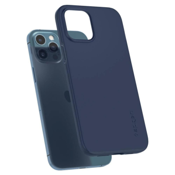 iPhone 12 Pro Max Kılıf, Spigen Thin Fit Pro Deep Blue
