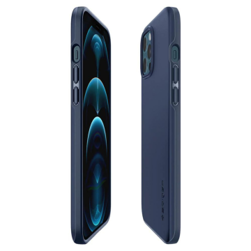 iPhone 12 Pro Max Kılıf, Spigen Thin Fit Pro Deep Blue